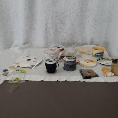 Lot of Assorted Ribbon and Craft Materials
