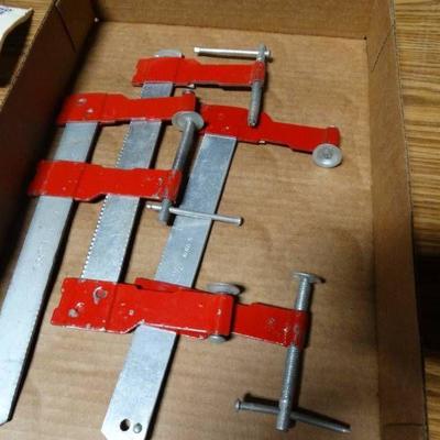 3 wood clamps