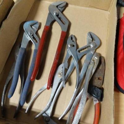 lot of various pliers