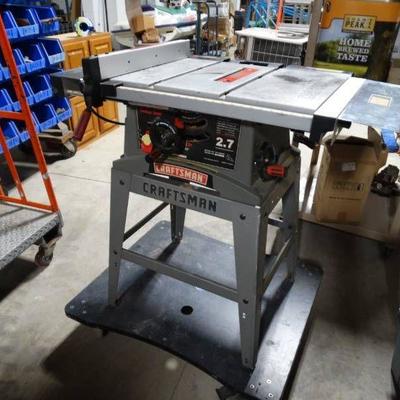 Craftsman 10 table saw w stand- Works!