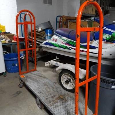 Commercial U boat stocking cart on wheels- 2 remov ...
