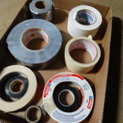 Assorted rolls of tape