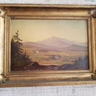 Alfred T Bricher, New Hampshire landscape. Signed and dated 1864.