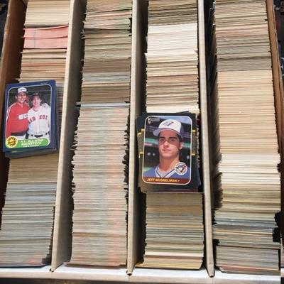 Just a sample of the more than 200,000 baseball cards! Collection includes signed autographed cards by Nolan Ryan, etc. 