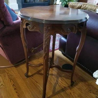 Carved Eastlake Type Occasional Side Table