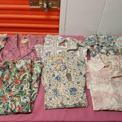 PCT699 Vintage Aloha Hawaiian Shirts Reyn Spooner & More #3