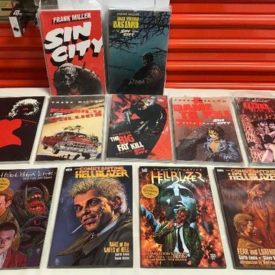 PCT604 More Frank Miller and Hellblazer Lot