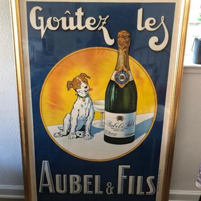 Goutez Les Aubel & Fils Lithograph with Certificate of Authenticity 