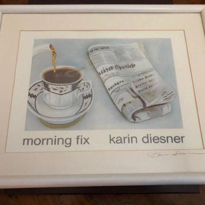 Framed Art Karin Diesner Morning Fix 