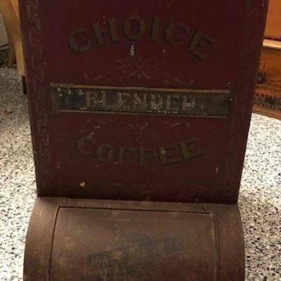 Vintage Choice Blended Coffee Tin Bin 