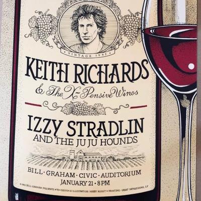 Keith Richards Bill Graham Poster