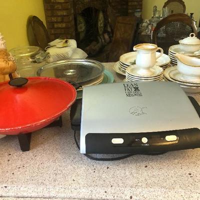 Foreman grill and other kitchen items