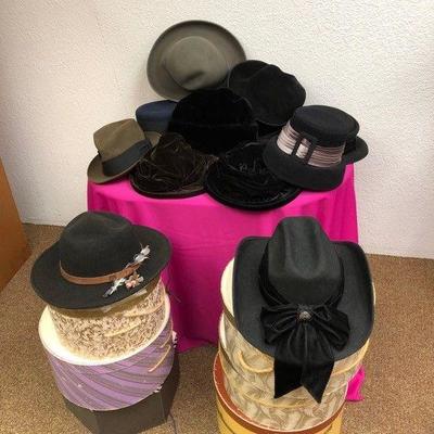 Antique Hats and Boxes