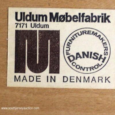  Set of 4 Mid Century Modern Danish Walnut Kitchen Chairs by â€œUldum Mobelfabrik Made in Denmarkâ€

Located Inside â€“ Auction Estimate...