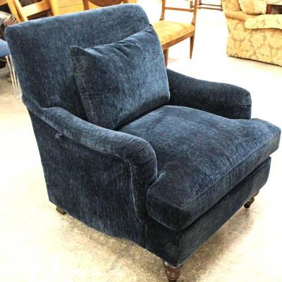  NEW Blue Velour Contemporary Design Club Chair with Tags by â€œCoaster Fine Furnitureâ€

Located Inside â€“ Auction Estimate $100-$300 