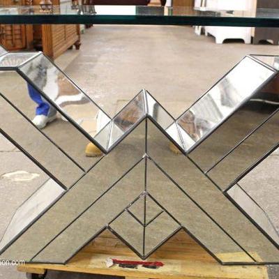  Ultra-Modern Mirrored Glass Top Decorator Console

Located Inside â€“ Auction Estimate $200-$400 