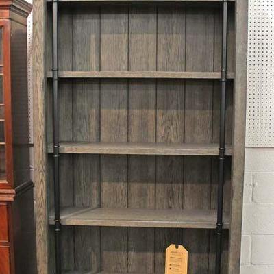  Contemporary Gray Distressed Library Style Open Face Bookcase with original tags by â€œMartin Furnitureâ€

Located Inside â€“ Auction...