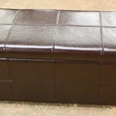  Leather Style Lift Top End of the Bed Storage Bench

Located Inside â€“ Auction Estimate $100-$300 