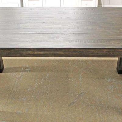  NEW Country Style 7 Piece Plank Top Dining Room Table and 6 Chairs

Located Inside â€“ Auction Estimate $400-$800 