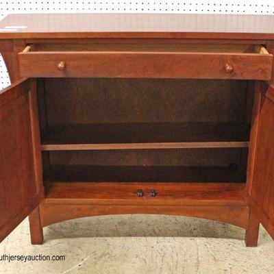  SOLID Cherry One Drawer 2 Door Server in the Arts and Craft Style by “Stickley Furniture”

Located Inside – Auction Estimate $400-$800 