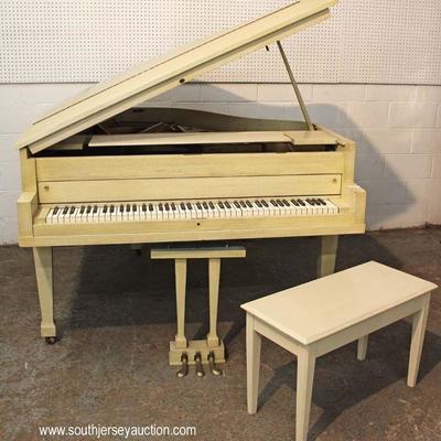  Mid Century Baby Grand Piano with Bench in original factory paint by “Stieff”

Located Inside – Auction Estimate $300-$600 