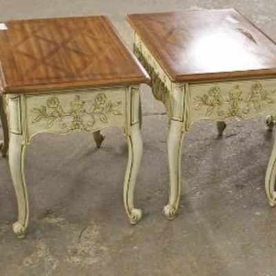  Selection of Country French Style Burl Walnut Tops Tables by â€œWeiman Furnitureâ€

Located Inside â€“ Auction Estimate $100-$300 
