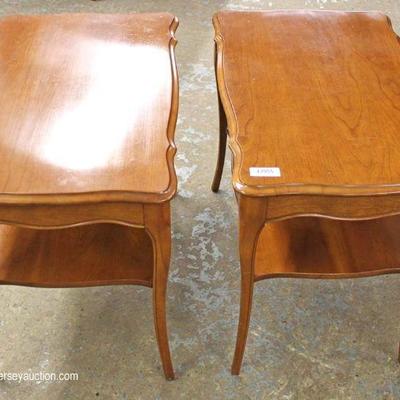 PAIR of SOLID Cherry End Tables

Located Inside â€“ Auction Estimate $50-$100 
