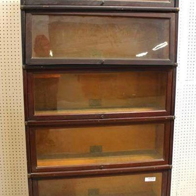  ANTIQUE Mahogany 5 Stack Barrister Bookcase by “Globe Wernicke”

Located Inside – Auction Estimate $400-$800 