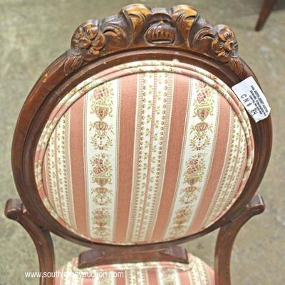  PAIR of Victorian Style Medallion Back Chairs

Located Inside â€“ Auction Estimate $100-$200 