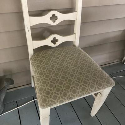 White painted chair $22
