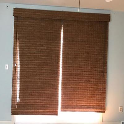 Double bamboo shades with black out lining. $90