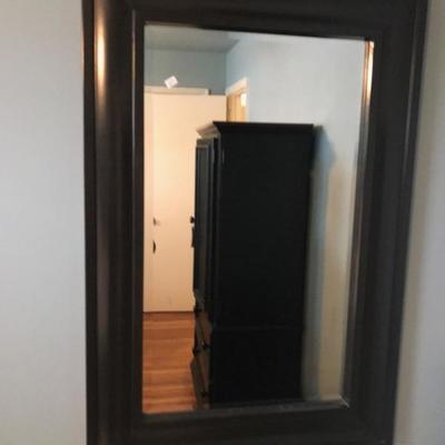 Black frame with beveled glass $65