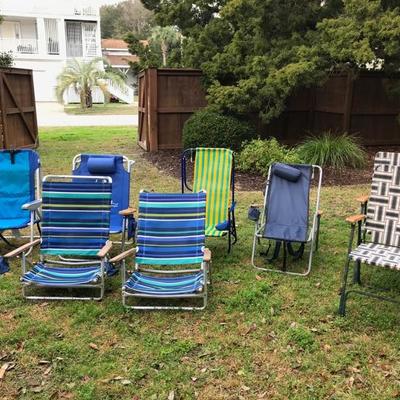 Outdoor folding chairs range from $8-$15