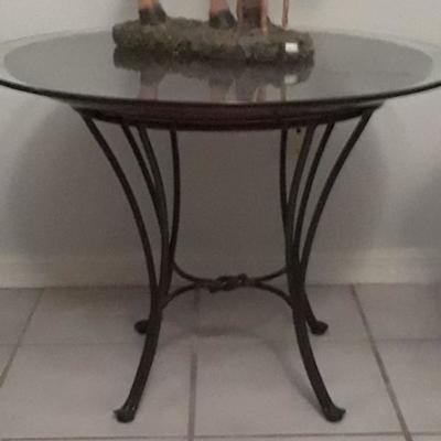 Wrought iron lamp table or coffee table