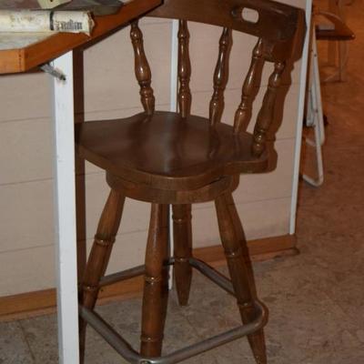 Wood Chair Stool