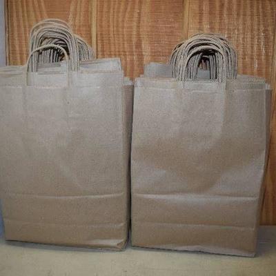 100 Kraft Shopping Bags