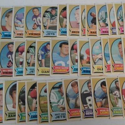 Lot of 62 NIce 1970 Topps Football Cards - Pictur ...