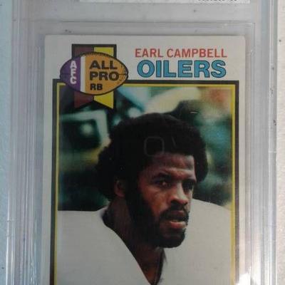 Beckett Vintage Graded 1979 Topps Earl Campbell Ro ...