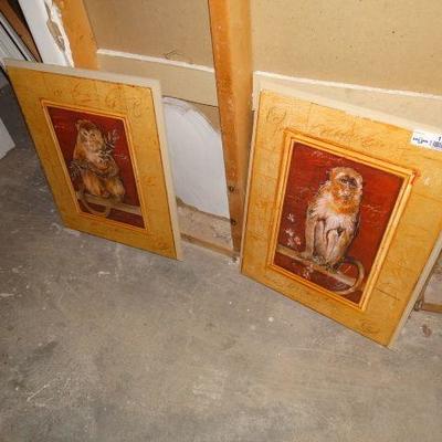 2 wall art Monkeys