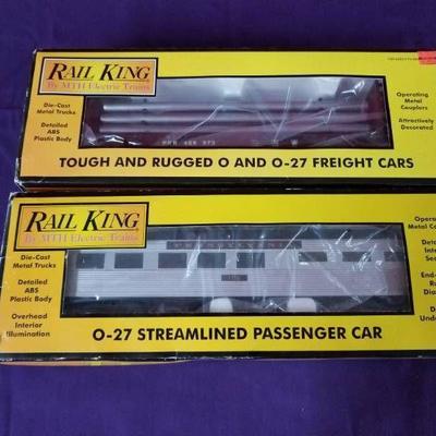 Rail King O & O-27 Freight Cars & O-27 Passenger C ...