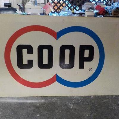 COOP single sided sign