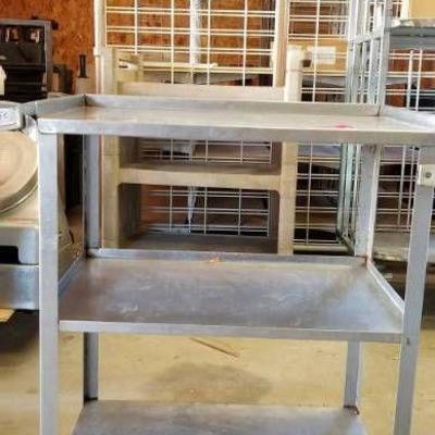 3 Tier Metal Cart with Casters