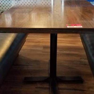 Laminate Top Table With Metal Base