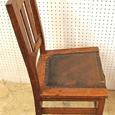 Antique Mission Oak Side Chair by 
