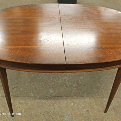 6 Piece Mid Century Modern Danish Walnut Dining Room Table and 4 Chairs and 2 Piece China â€“ Table has 2 Leaves â€“ auction estimate...