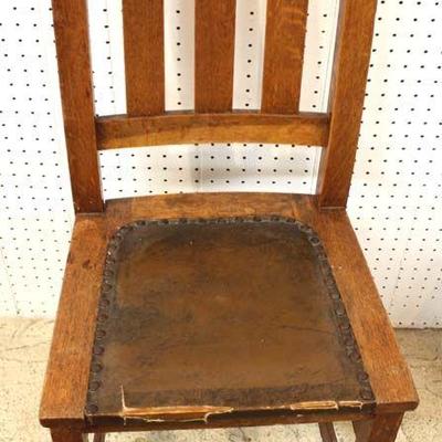 Antique Mission Oak Side Chair by 