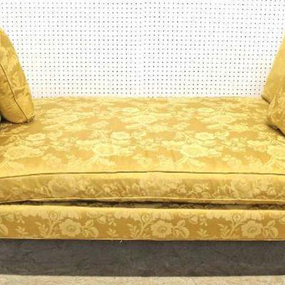 BEAUTIFUL PAIR of Gold Upholstered by “Baker Furniture” – auction estimate $400-$800 