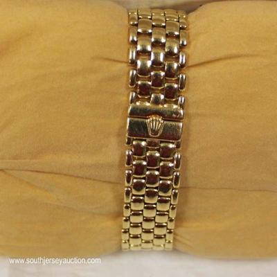  SOLID 18 Karat Yellow Gold Rolex Cellini Unisex Watch with Box â€“ auction estimate $4000-$8000 