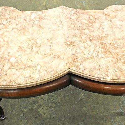  Decorator Italian Style Marble Top Coffee Table â€“ auction estimate $100-$200 