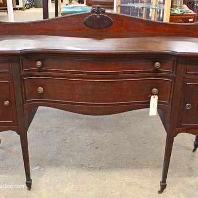 Mahogany Spade Foot Buffet with Gallery – auction estimate $200-$400 